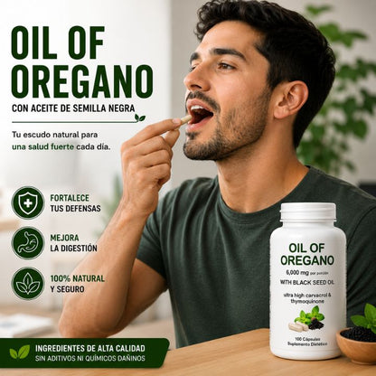 Complemento alimenticio de origen vegetal elaborado con aceite de semilla negra