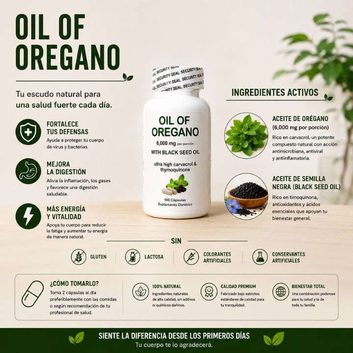 Complemento alimenticio de origen vegetal elaborado con aceite de semilla negra