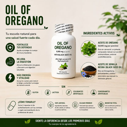 Complemento alimenticio de origen vegetal elaborado con aceite de semilla negra